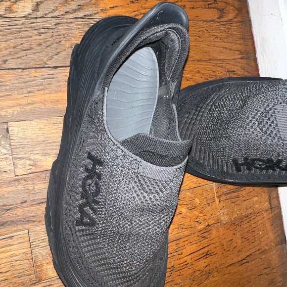 Hoka One Restore TC Black Women 8 Slip on Shoes Gray Black Mens 7 - Picture 6 of 7